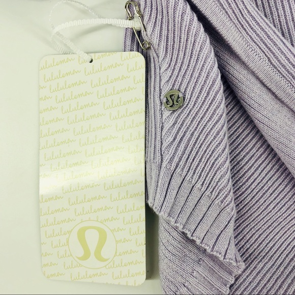 NWT Lululemon Wrap It Back Sweater Lavender Size 4 - Picture 5 of 7